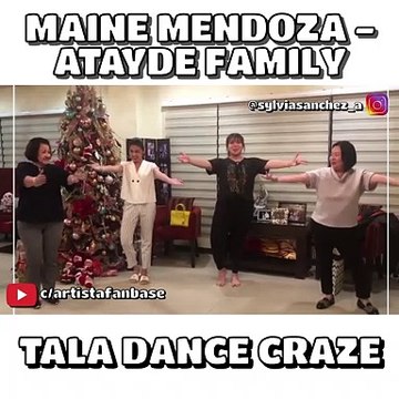 Maine Mendoza and Arjo Atayde & Family Tala Dance | Artista Fanbase