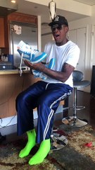 Dennis Rodman Unboxing Off White Air Jordan's and Nike's From Virgil