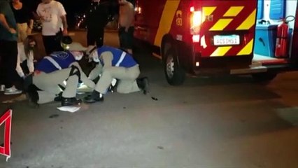 Motociclista sofre fratura em colisão contra carro no Maria Luíza