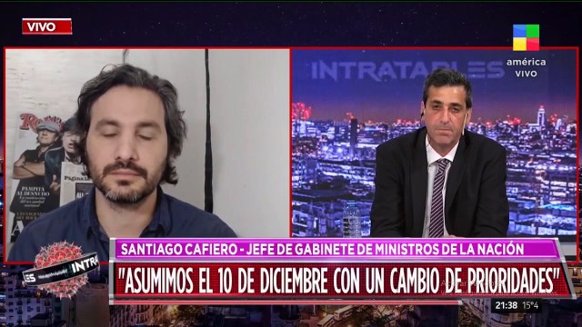 Santiago Cafiero en Intratables de Sabado