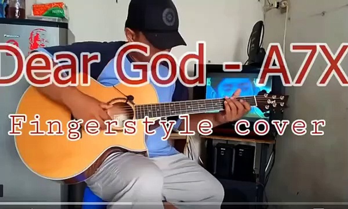 Dear God Fingerstyle Alif Ba Ta with Lyrics
