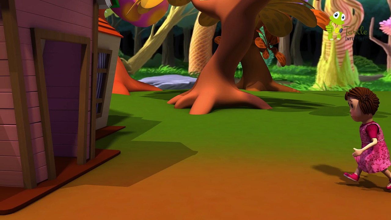 Little Miss Muffet Nursery Rhyme - Kids 3D Songs by Turtle - Turtle Interactive