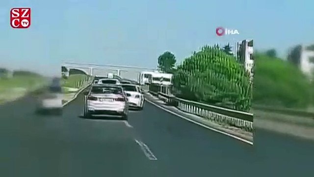 E-5 karayolundaki düğün konvoyunda “makas” terörü