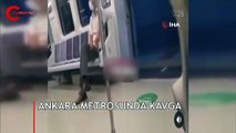 Ankara metrosunda şarkı kavgası! Boğazına sarılarak “Ben diyorsam susacaksın” dedi