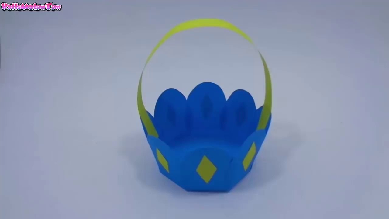 How To Make Paper Flower Basket - DIY Flower Shaped Paper Basket for Occasion[via torchbrowser.com]