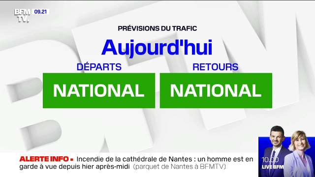 Les routes des vacances s'annoncent calmes ce dimanche, Bison Futé voit vert dans le sens des départs et des retours