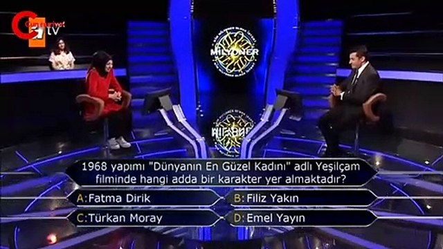 Kim Milyoner Olmak İster'e damga vuran Yeşilçam sorusu: Türkan Moray mı Emel Yayın mı?