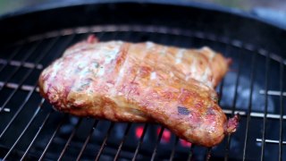 Smoking Stuffed Chicken in Weber Kettle BBQ