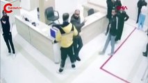 Hasta yakınlarının sağlık çalışanına saldırı anı kamerada