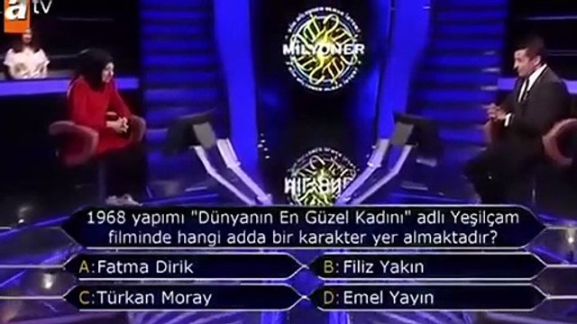 Kim Milyoner Olmak İster'deki 'Türkan Moray' sorusu gündem oldu