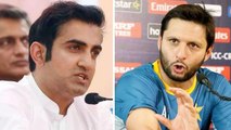 Shahid Afridi Hates Gautam Gambhir As a Human Being || Oneindia Telugu