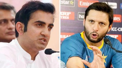 Shahid Afridi Hates Gautam Gambhir As a Human Being || Oneindia Telugu