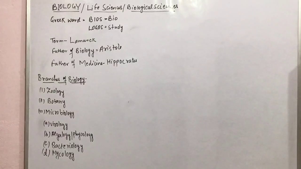 BIOLOGY: PART-1 Introduction for all classes(9th standard to 12th standard)