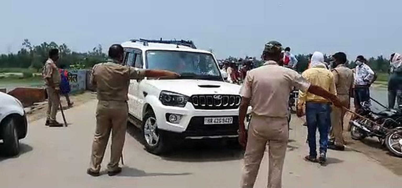 डाक कावड़ व लॉकडाउन के मद्देनजर यूपी- हरियाणा बॉर्डर पर पुलिस ने की सघन चेकिंग