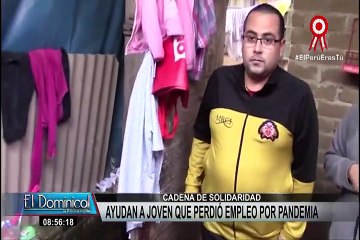 Cadena de solidaridad: ayudan a joven que perdió empleo por pandemia