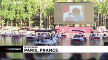 Paris: Seine Nehri kıyısında açık hava sineması