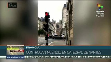 Francia: logran controlar el incendio en la catedral de Nantes