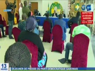 RTG-Conférence de presse du parti Démocratique Gabonais