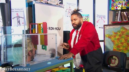 Fort Boyard 2020 : épreuve de la "Boyard Academy" (cours de français) avec le professeur Kévin en vigie (18 juillet 2020)