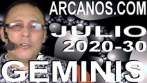 GEMINIS JULIO 2020 ARCANOS.COM - Horóscopo 19 al 25 de julio de 2020 - Semana 30
