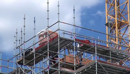 Wiederaufbau der Garnisionkirche in Potsdam  (Teil 3)  "Ziegelbau erreicht erste Turmebene"