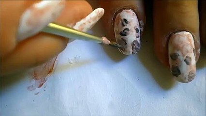 Rose flower nail art for beginners