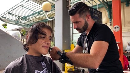 Friseur auf "Tour de France": Frische Frisuren für Obdachlose