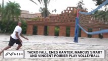 Tacko Fall And Enes Kanter Need Help With Volleyball Dance Celebrations