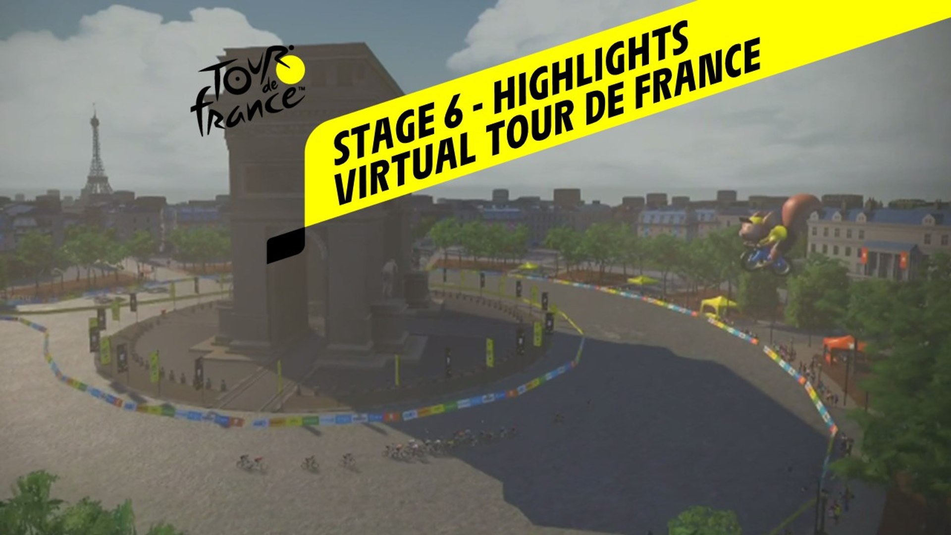 procedure lige ud Sommetider Virtual Tour de France 2020 - Stage 6 - Highlights - Vidéo Dailymotion