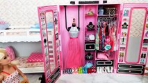 Barbie Bedroom Bunk bed Morning Routine دمية باربي غرفة نوم Beliche para Barbie Quarto