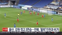 [프로축구] 울산, 강원 꺾고 선두질주…전북은 '꼴찌' 인천과 비겨