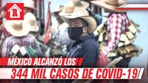 México alcanzó 344 mil 224 infectados de Coronavirus; muertes ascienden a 39 mil 184