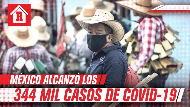 México alcanzó 344 mil 224 infectados de Coronavirus; muertes ascienden a 39 mil 184