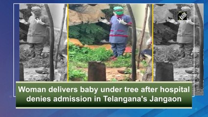 Woman delivers baby under tree after hospital denies admission in Telangana's Jangaon