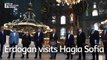 Turkey's President Erdogan visits Hagia Sofia after reconversion to mosque