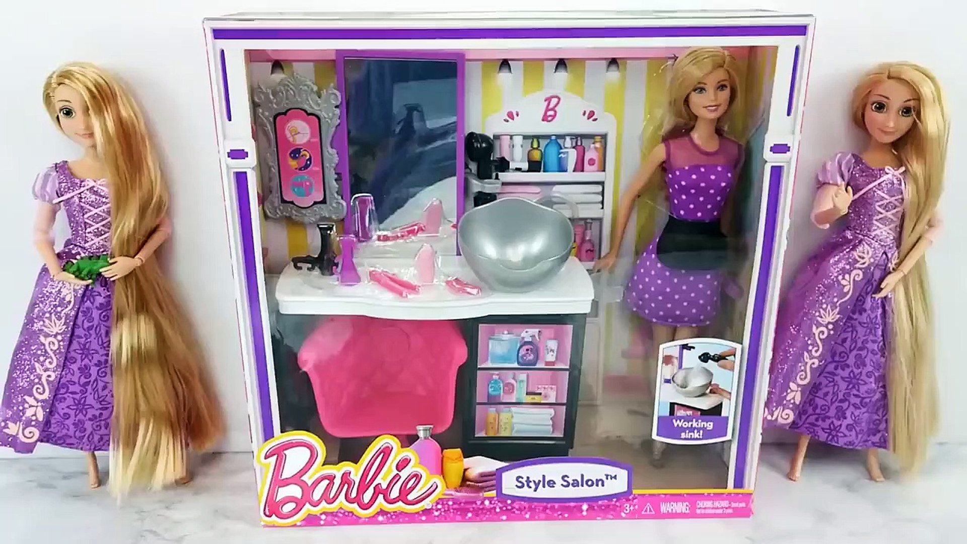 Disney Princess Rapunzel Hair DIY Haircut at BARBIE STYLE SALON Toy doll  Beauty Salon - video Dailymotion