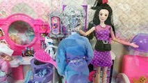 Frozen Elsa doll Hair Color Change HAIR DYE DIY Barbie Beauty Salon Boneca Elsa Novo Cor de Cabelo