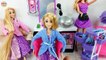 Rapunzel doll Hair Transformation at Barbie Beauty Salon boneka Rapunzel Potongan rambut Boneca
