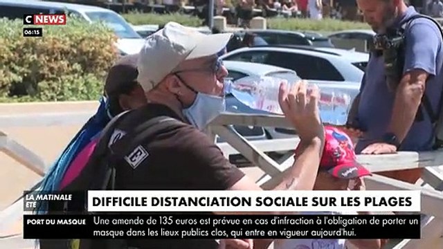 Coronavirus - Sur la plage de Lacanau le respect de la distanciation sociale est quasi impossible malgré les alertes des autorités