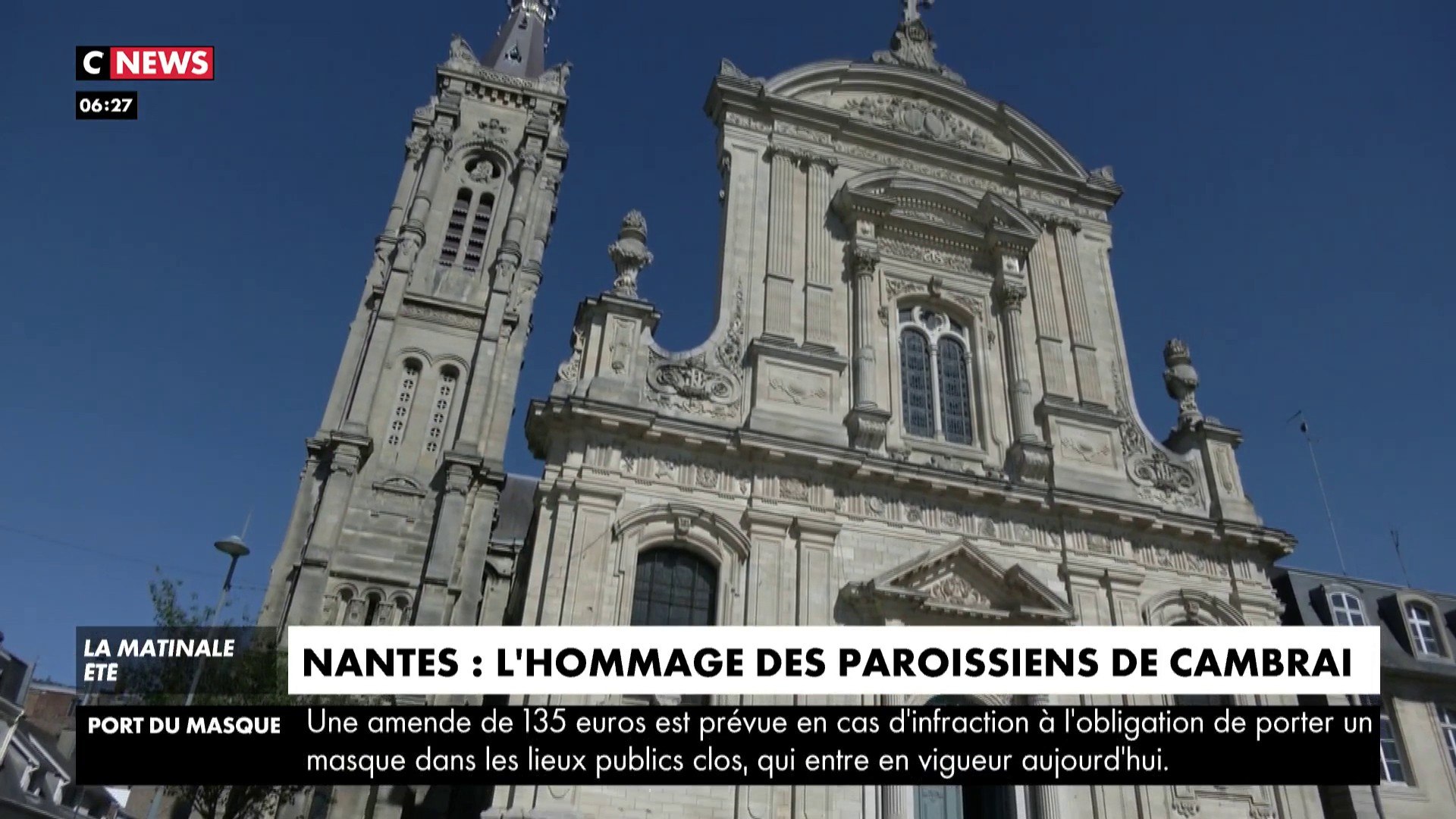Nantes : l'hommage des paroissiens de Cambrai - Vidéo Dailymotion