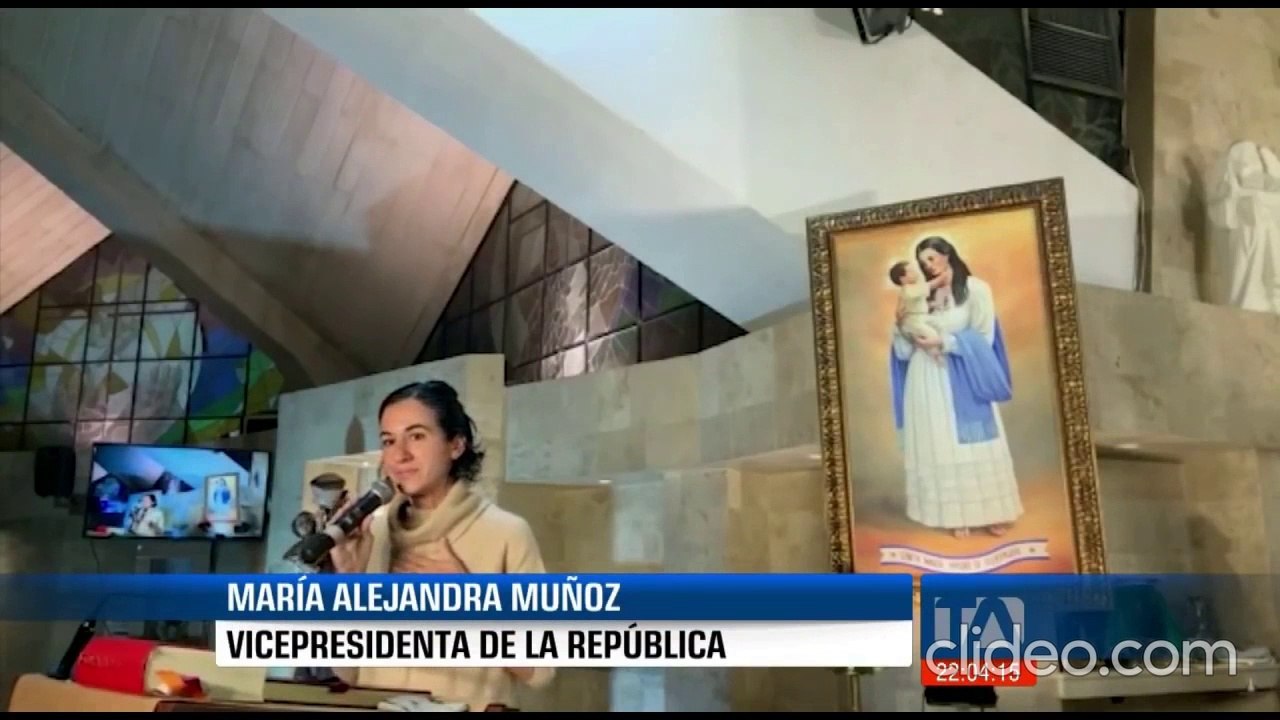 Primeras declaraciones de la nueva Vicepresidenta fueron en una Iglesia