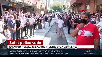Şehit polis Erkan Gökteke son yolculuğuna uğurlandı
