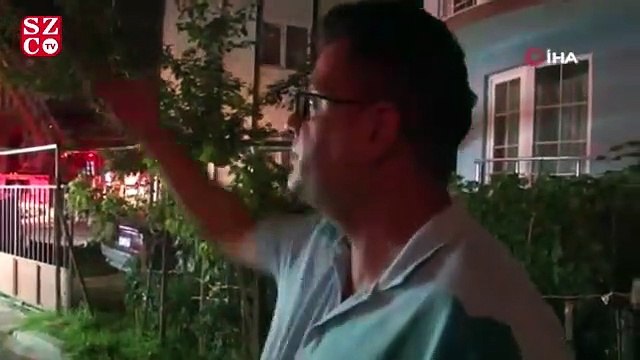 Alev alev yanan evden yaşlı çifti itfaiye ekipleri kurtardı