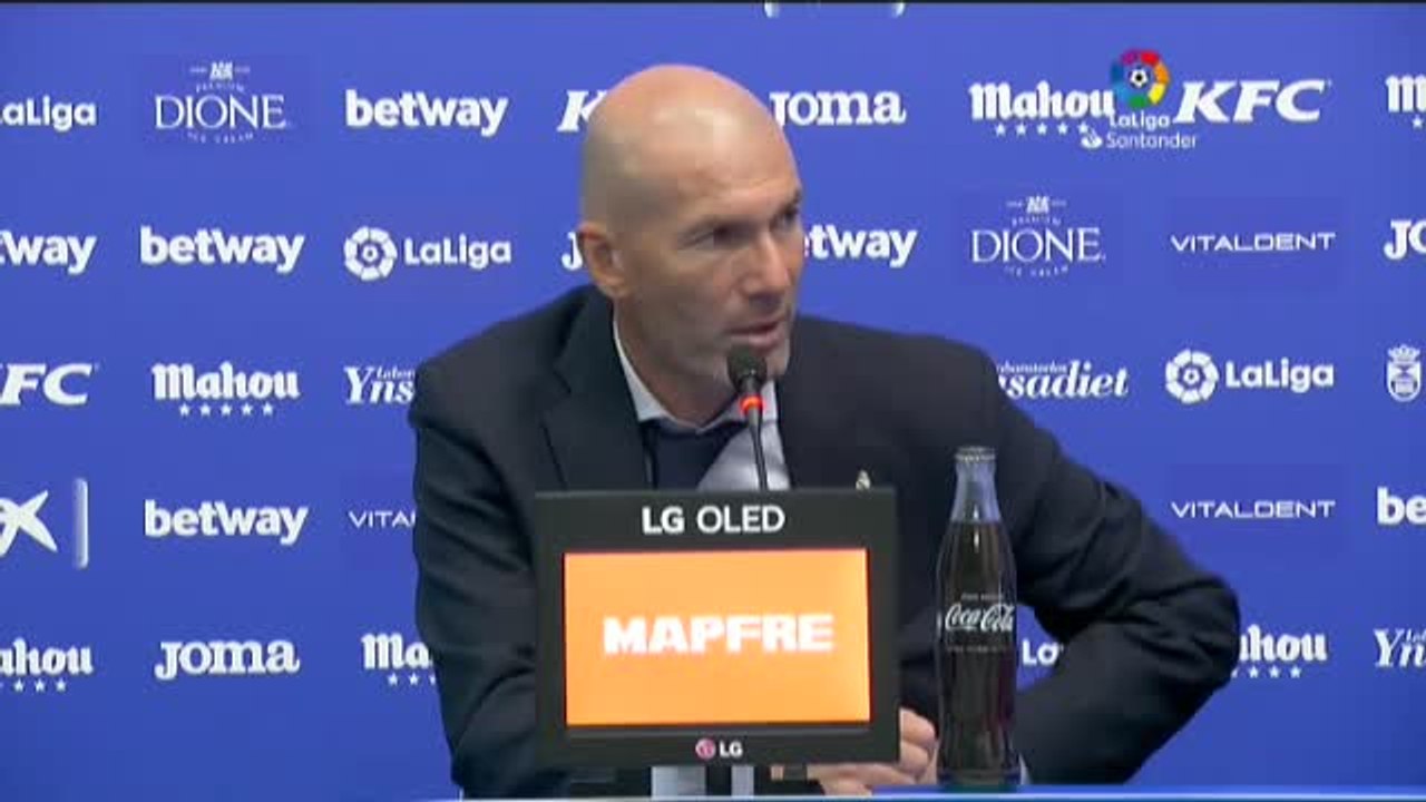 Zidane: "Ahora no hay que pensar en la Champions, toca descansar"
