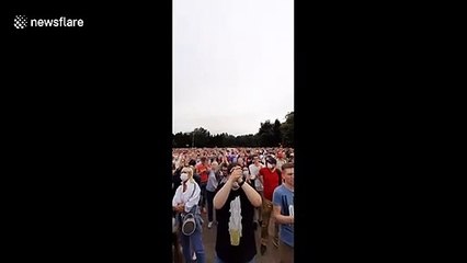 Thousand rally in support of presidential challenger in Belarus