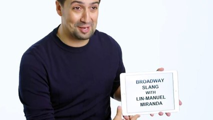 Lin-Manuel Miranda Teaches You Broadway Slang Vanity Fair