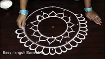 creative easy ,rangoli with 5 dots,   latest simple kolam, designs  , how to draw ,beautiful muggulu