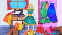 [DIY] Paper Dolls Repair Her Broken Rainbow Beautiful Dress! Beautiful Dresses Handmade Papercrafts[via torchbrowser.com]