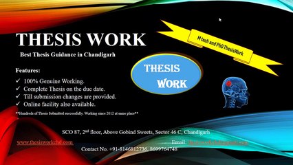 Thesis Assistance & MATLAB M.Tech Help in Chandigarh