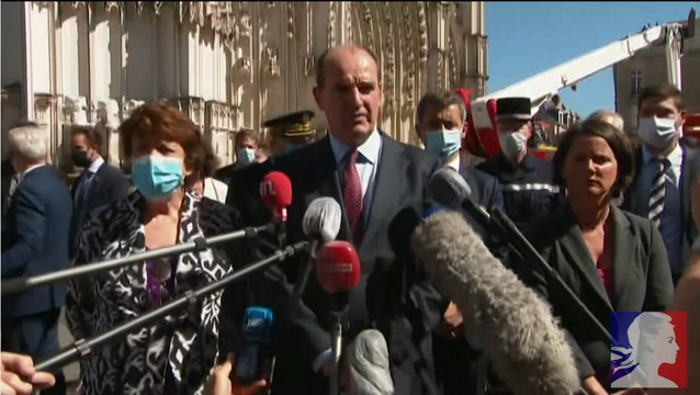 Déclaration du Premier ministre Jean Castex suite à l'incendie de la cathédrale de Nantes